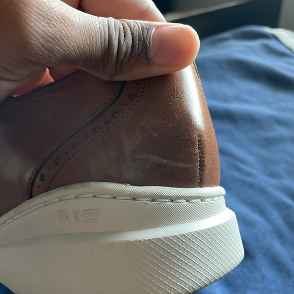 CLARKS LEATHER LACE UP SEMIFORMAL SHOWS MENS SIZE 12 - Picture 5 of 5